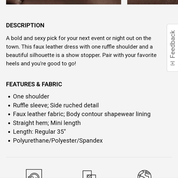 EXPRESS FAUX LEATHER DRESS BNWT - Picture 6 of 6